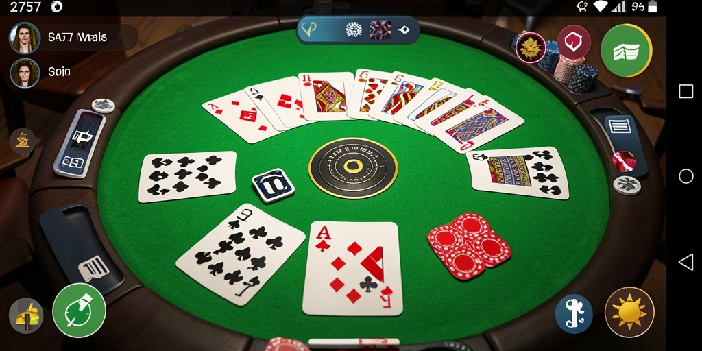 Screenshot utama 2757 menampilkan gameplay Gaple yang seru.