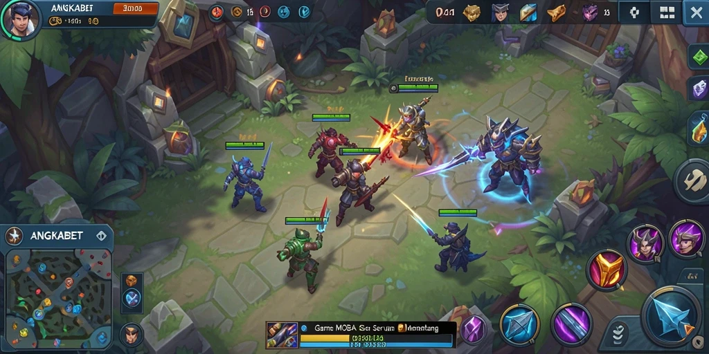 Tampilan gameplay yang seru dan kompetitif dalam ANGKABET.