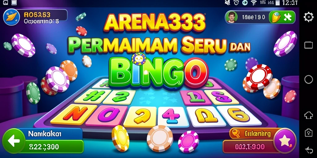 Tampilan menarik dari gameplay Bingo di ARENA333.