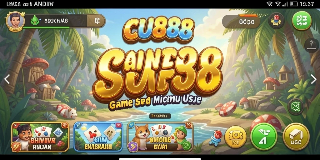 Tampilan gameplay CU888 yang seru dan menarik.