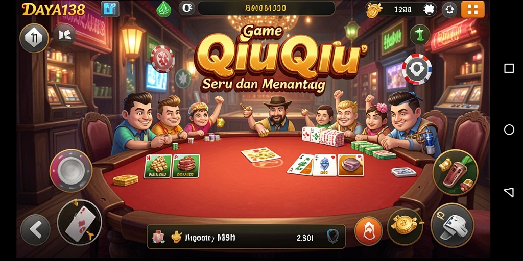 Screenshot dari permainan QiuQiu DAYA138 yang menarik.