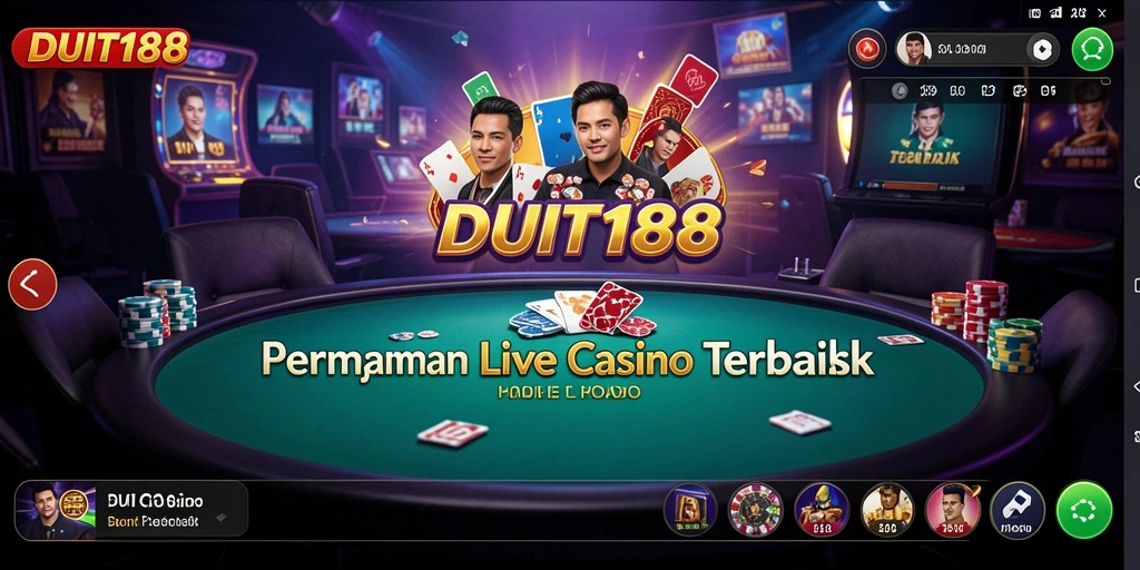 Tampilan menarik dari gameplay Live Casino di DUIT188.