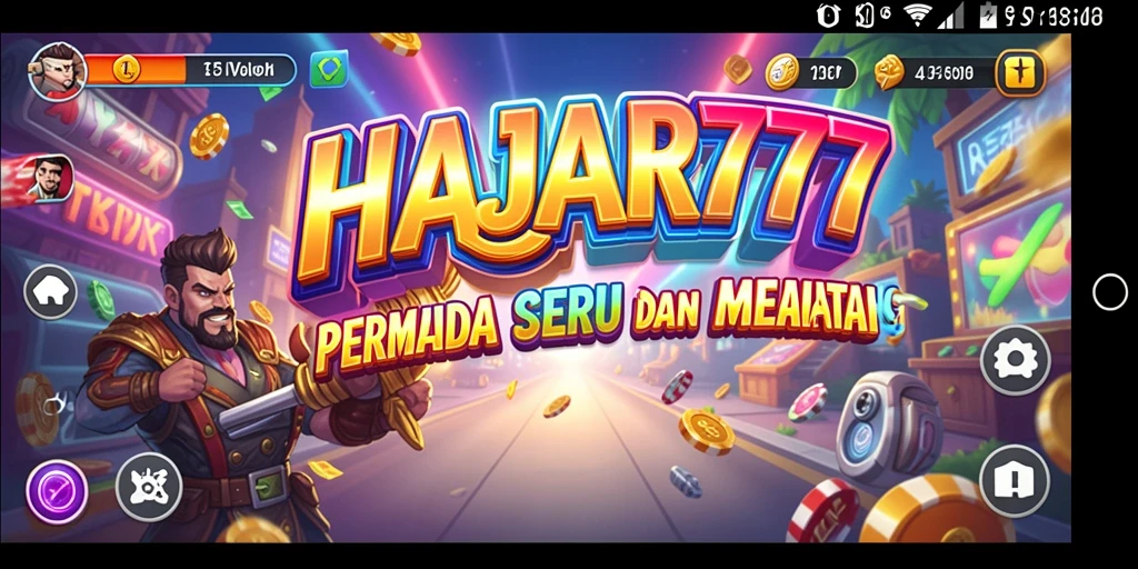 Tampilan gameplay seru dari HAJAR777 dengan grafis menarik.