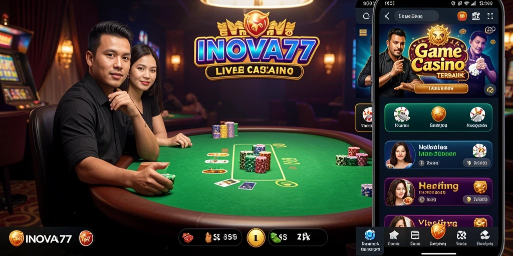 Screenshot gameplay Live Casino yang seru di INOVA77.