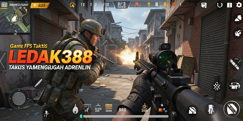 Tangkapan layar aksi mendebarkan dari gameplay LEDAK388.