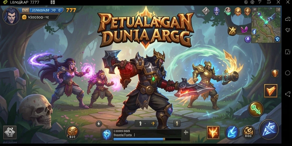 Gameplay seru LENGKAP777 dengan aksi pertempuran yang mendebarkan.