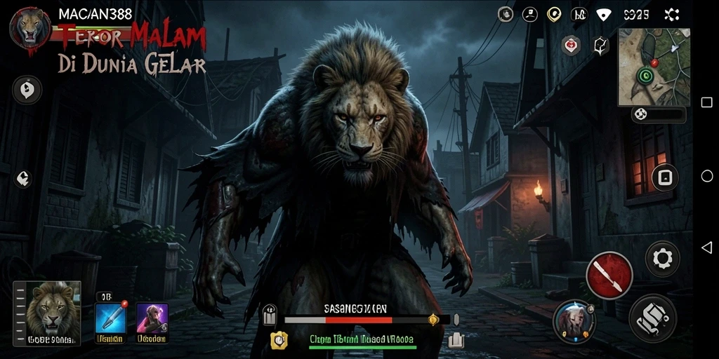 Screenshot utama menampilkan suasana mencekam dari permainan horor.