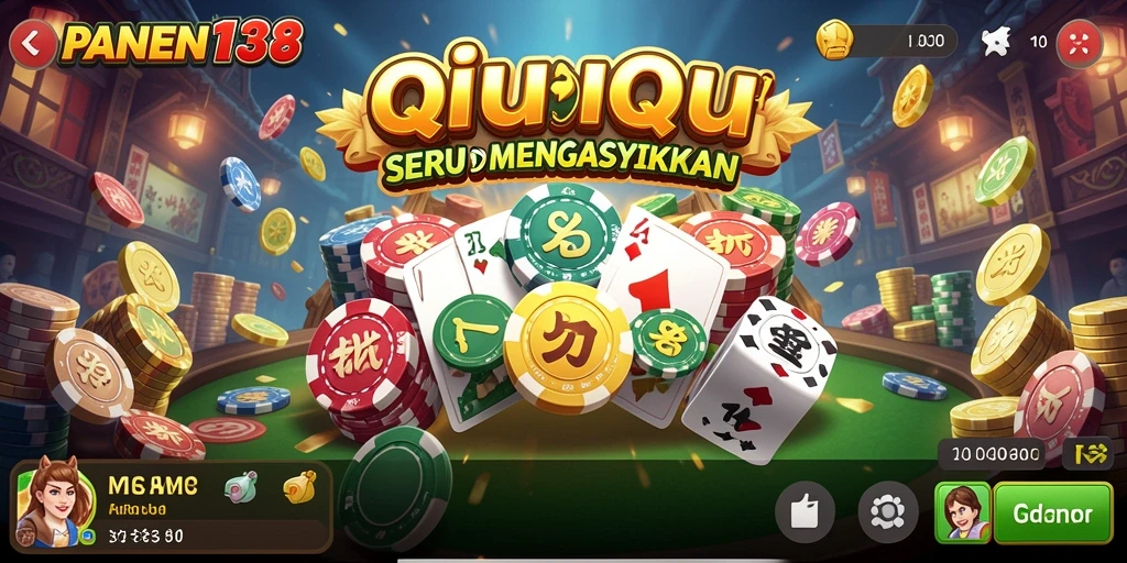 Tampilan menarik gameplay QiuQiu di PANEN138.