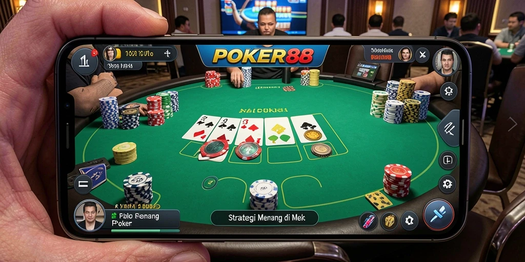 Tampilan gameplay POKER88 dengan strategi mendebarkan.