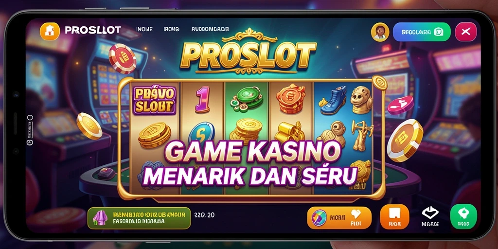 Tampilan menarik dari gameplay Kasino di PROSLOT yang menggugah semangat.
