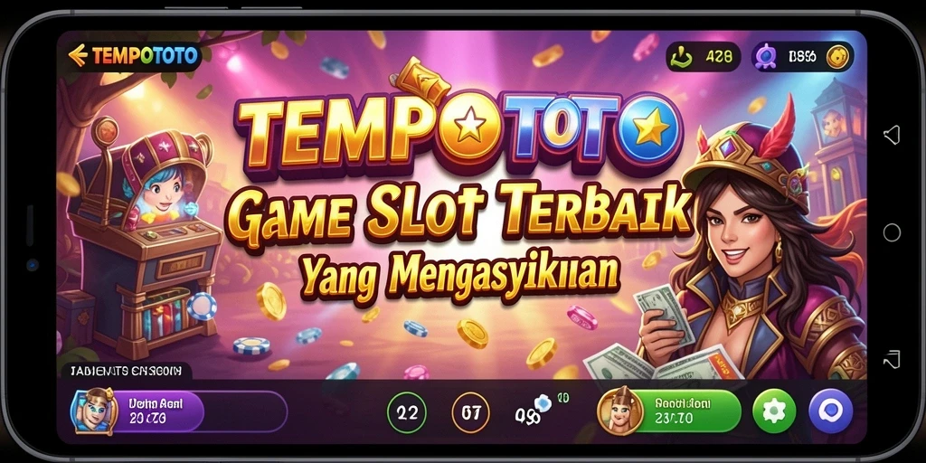 Screenshot gameplay TEMPOTOTO dengan tampilan slot yang menarik.