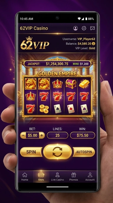 Pengguna menikmati pengalaman unduh yang cepat di 62vip.